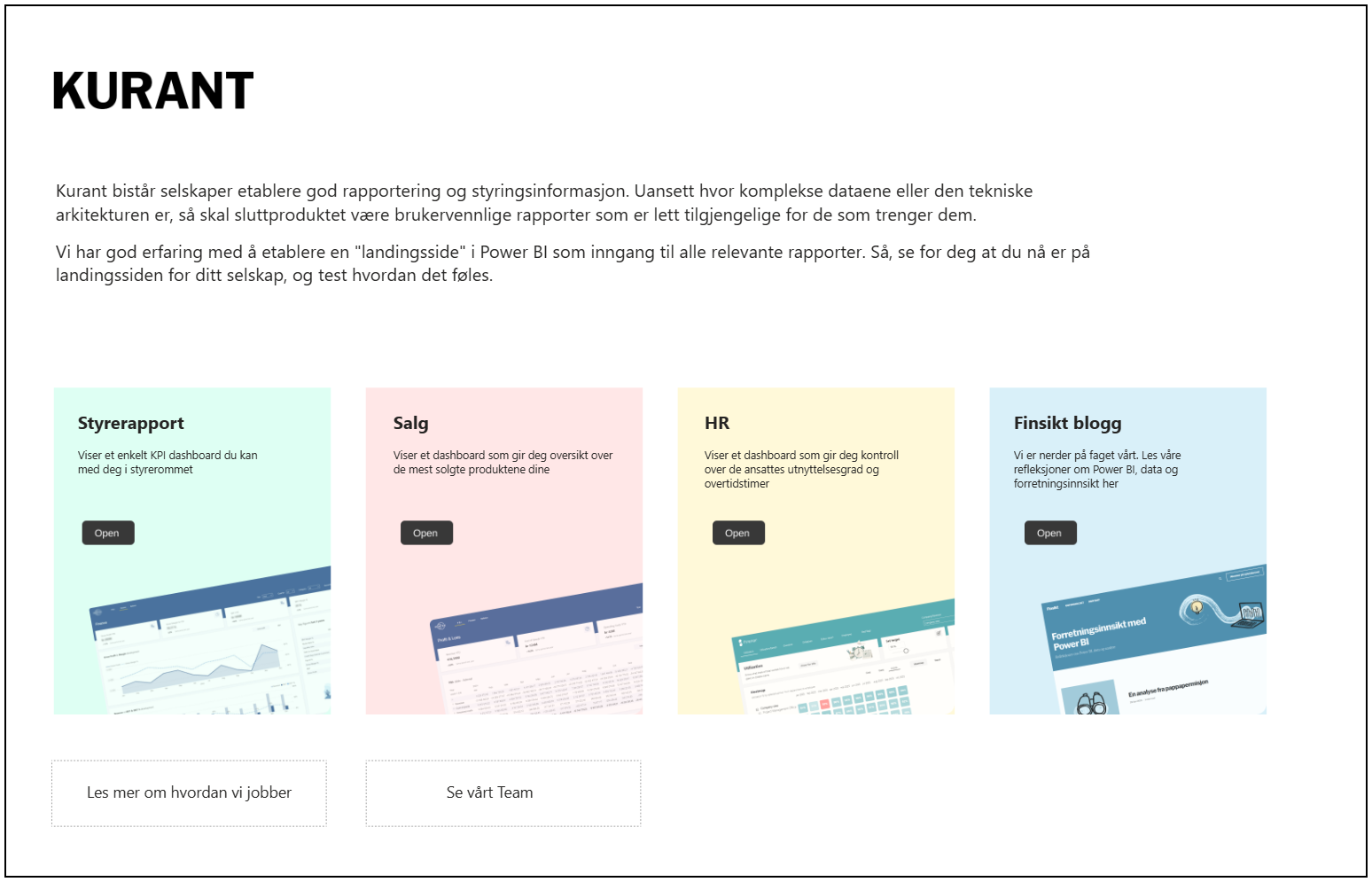 Om økte forventninger til Power BI-rapporter